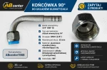 Końcówka do przewodu klimatyzacji 3/4" 90st. UNF , JIC na wąż DN10