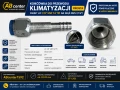Końcówka do przewodu klimatyzacji JIC 7/8" UNF 14 TPI prosta na wąż DN12 (1/2"), stożek uszczelniający 37°, aluminium, ABcenter1592