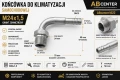 Końcówka do klimatyzacji M24x1,5 90° na wąż DN13 do zakucia, gwint zewnętrzny, ABcenter1622
