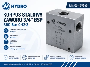 Korpus stalowy zaworu 3/4" BSP 350 bar C-12-2 P/N 02-169665 Danfoss