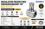 Regulator przepływu dwukierunkowy 90° BD G1/4" GG2GGT130110000 Oleoweb