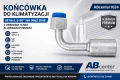 Końcówka do klimatyzacji M16x1,5 90° z tulejką na stałe DN8 aluminium premium ABcenter1624
