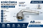 Końcówka do klimatyzacji 5/8"-18 UNF JIC 90° na wąż DN8  aluminium  – ABcenter1593