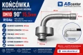 Końcówka do klimatyzacji samochodowej DN10 90° 15,5 mm R134a pod zakucie ABcenter9004