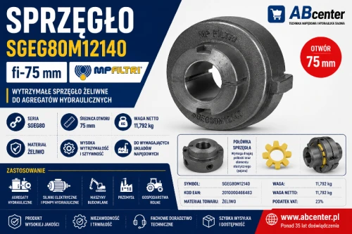 Sprzęgło SGEG80M12140 fi-75 MP Filtri