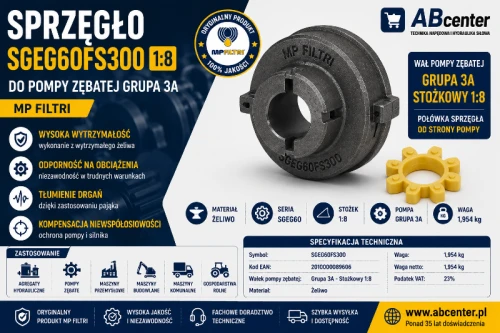Sprzęgło MP Filtri SGEG60FS300 stożek 1:8 Grupa 3A ABcenter
