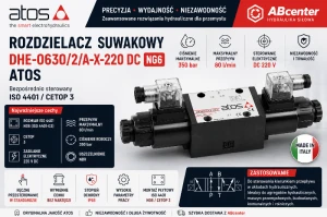 Rozdzielacz suwakowy NG6 DHE-0630/2/A-X-220 DC Atos