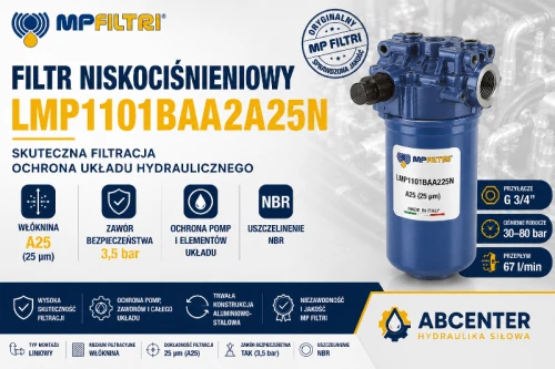 Filtr niskociśnieniowy MP Filtri LMP1101BAA2A25N