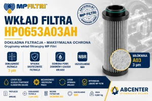Wkład filtra HP0653A03AH A03 3 µm NBR MP Filtri