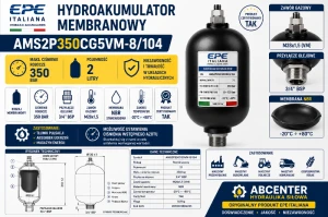 Hydroakumulator membranowy 2 l 350 bar AMS2P350CG5VM-8/104 EPE Italiana