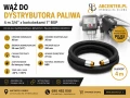 Wąż do dystrybutora paliwa 4 m 3/4" DN20 z końcówkami 1" BSP do benzyny i oleju napędowego – ABcenter