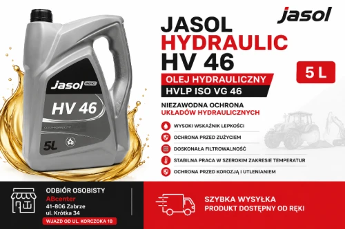 Olej hydrauliczny JASOL HYDRAULIC HV 46 5L HVLP ISO VG46