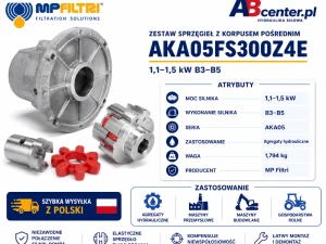 Zestaw sprzęgieł z korpusem pośrednim AKA05FS300Z4E 1,1–1,5 kW B3–B5 MP Filtri