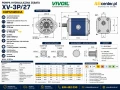 Rysunek techniczny pompy hydraulicznej Vivoil XV-3P/27 X3P7232IHHA SAE B ABcenter.pl