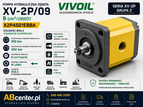 Pompa hydrauliczna zębata Vivoil XV-2P/09 X2P4501EBBA Ø36,5 ABcenter.pl