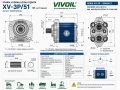 Rysunek techniczny pompy hydraulicznej Vivoil XV-3P/51 X3P8132IHHA SAE B ABcenter.pl
