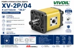 Pompa hydrauliczna zębata XV-2P/04 4 cm³/obrót Ø36,5 Włoski standard X2P4101EOOA Vivoil