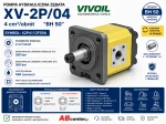 Pompa hydrauliczna zębata XV-2P/04 4 cm³/obrót BH50 Stożek 1:5 X2P4112FSRA Vivoil