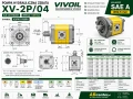 Pompa hydrauliczna VIVOIL SAE A wał wielowypustowy Z9 X2P4151ISRA rysunek techniczny