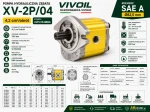 Pompa hydrauliczna VIVOIL XV-2P/04 SAE A 4,2 cm³/obr prawa X2P4154IBBA
