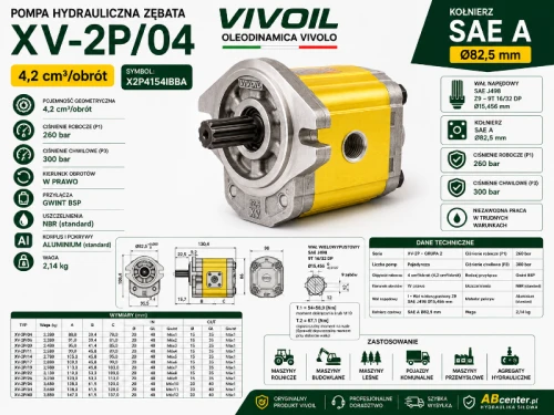 Pompa hydrauliczna VIVOIL XV-2P 04 SAE A X2P4154IBBA ABcenter