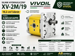Silnik hydrauliczny dwukierunkowy XV-2M/19 cm3/obrót X2M5301APPE