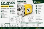 Pompa hydrauliczna VIVOIL XV-2P/09 Ø80 DIN 5482 Z9 8,4 cm³/obr X2P4541HSRA VITON