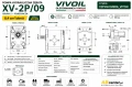 Pompa hydrauliczna VIVOIL grupa 2 Ø80 niemiecki standard rysunek techniczny
