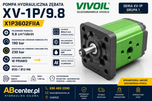 Pompa hydrauliczna zębata Vivoil XV-1P/9.8 X1P3602FIIA 9,8 cm³ ABcenter.pl