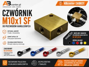 Czwórnik M10x1 SF do przewodów hamulcowych