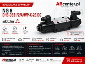 Rozdzielacz suwakowy NG6 DHE-0631/2/A/WP-X-28 DC Atos