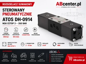 Rozdzielacz suwakowy sterowany pneumatycznie Atos DH-0914