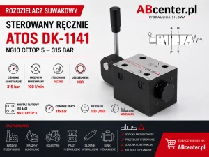 Rozdzielacz suwakowy sterowany ręcznie Atos DK-1141