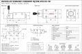 Rysunek techniczny rozdzielacza suwakowego Atos DK-1141 NG10 ISO 4401 wymiary montażowe
