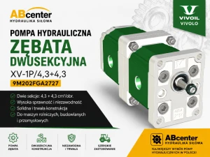 Pompa hydrauliczna zębata dwusekcyjna XV-1P/4,3+4,3 9M202FGA2727 Vivoil