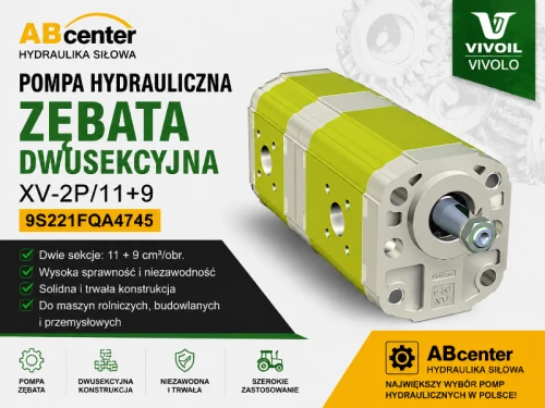 Pompa hydrauliczna zębata dwusekcyjna Vivoil XV-2P 11+9 9S221FQA4745 ABcenter