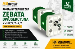 Pompa hydrauliczna zębata dwusekcyjna XV-1P/2,2+2,2 9M202FGA2020 Vivoil
