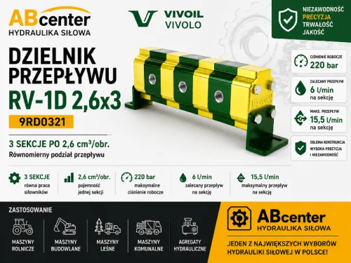 Dzielnik przepływu RV-1D 2,6x3 9RD0321 Vivolo ABcenter