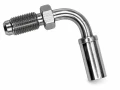 Końcówka M10x1 90° z tulejką do przewodu hamulcowego PTFE DN3,2 w oplocie stalowym