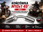 Końcówka M10x1 45° DN3,2 do przewodów hamulcowych PTFE