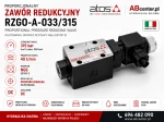 Proporcjonalny zawór redukcyjny Atos RZGO-A-033/315 NG6 CETOP 3 315 bar 40 l/min