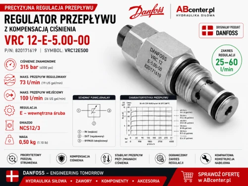 Regulator przepływu VRC 12-E-5.00-00