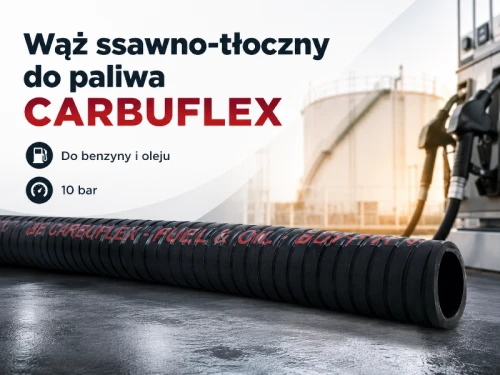 Wąż ssawno-tłoczny do paliwa CARBUFLEX DN63,5 10 bar ABcenter