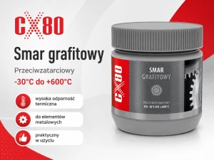 Smar grafitowy 500 g – przeciwzatarciowy smar wapniowy CX80