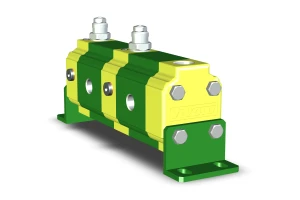 Dzielnik strumienia Vivoil RV-1V 9RV02A27 2-sekcyjny 4,9 cm³/obr. 220 bar