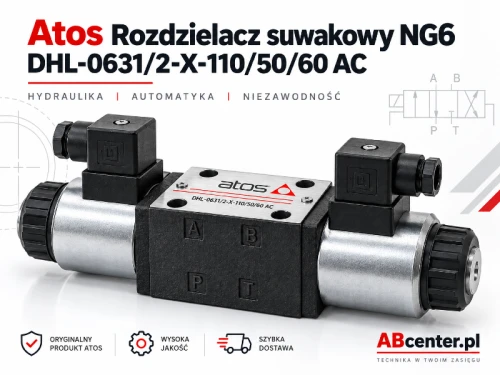 Rozdzielacz suwakowy NG6 Atos DHL-0631/2-X-110/50/60 AC