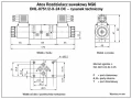 Rysynek techniczny rozdzielacza  NG6 Atos DHL-0751/2-X-24 DC 350 bar