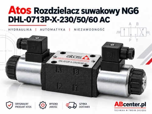 Rozdzielacz suwakowy NG6 Atos DHL-0713P-X-230/50/60 AC