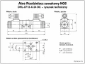 Rysunek techniczny rozdzielacza suwakowego NG6  DHL-0713-X-24 DC