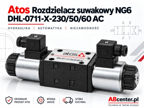 Rozdzielacz suwakowy NG6 Atos DHL-0711-X-230/50/60 AC